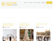 Tablet Screenshot of littleyellowflowerdesign.com